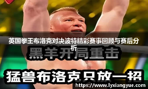 英国拳王布洛克对决波特精彩赛事回顾与赛后分析